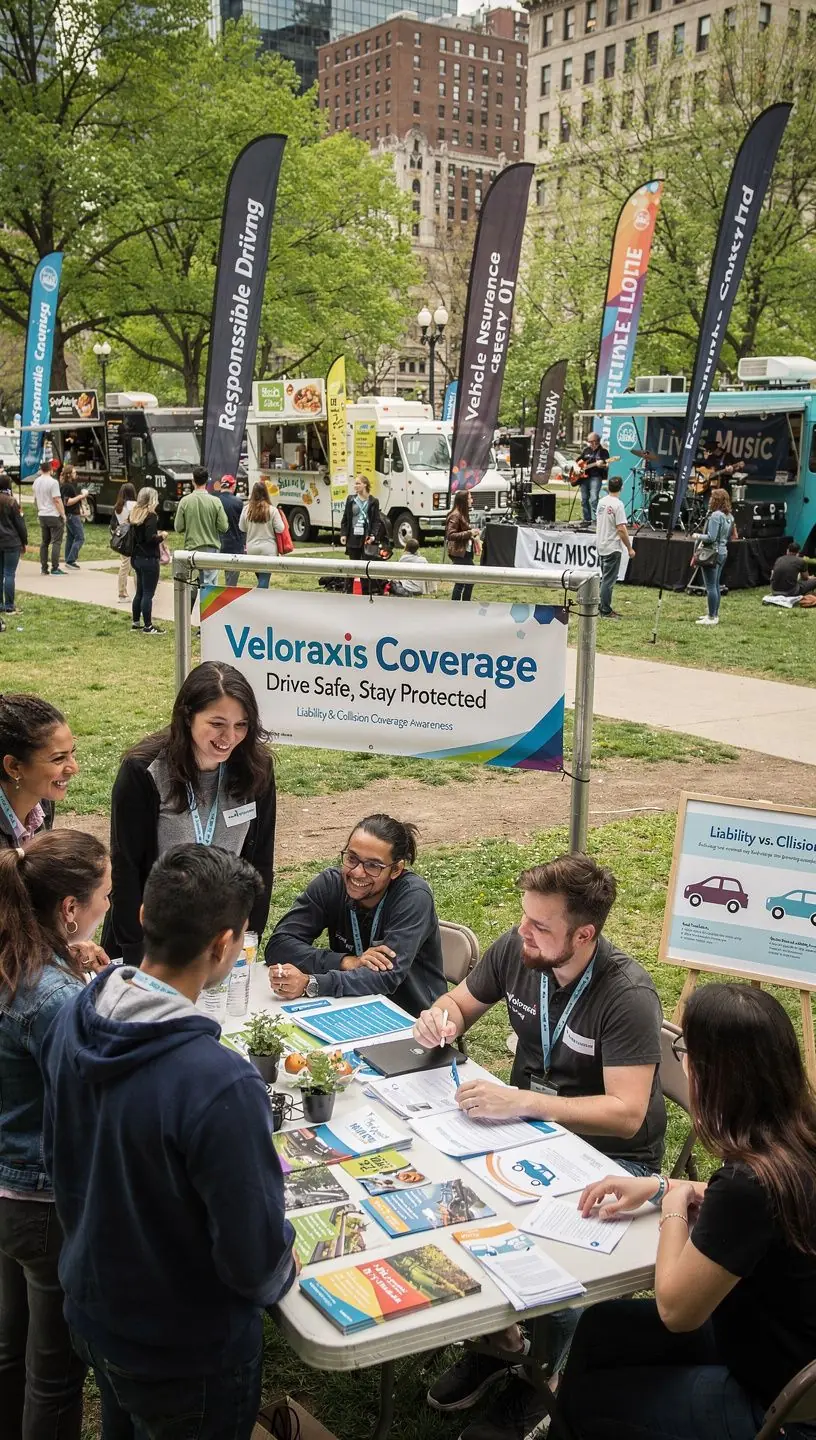 Ujęcie samochodu osobowego zaparkowanego na ulicy, z wyraźnym znakiem ubezpieczenia widocznym na przedniej szybie.